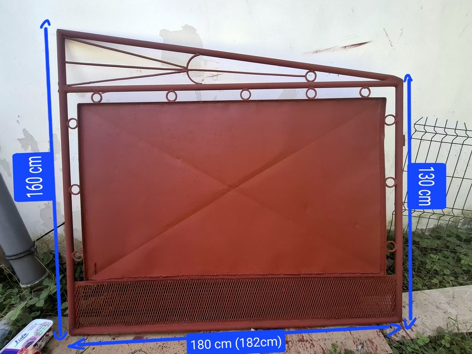 Set porți metalice - auto + pietonal , robuste și durabile din metal