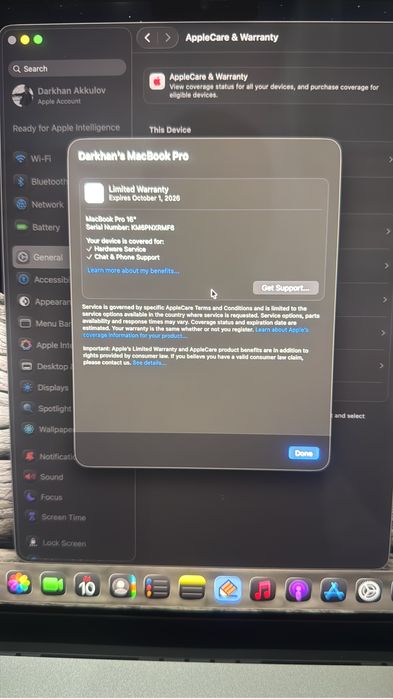 Macbook pro 16 32GB 512GB