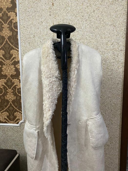 Шуба теди цвет белый