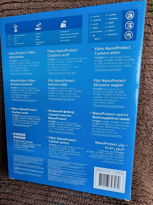Филтри за пречиствател / овлажнител на въздуха Philips
