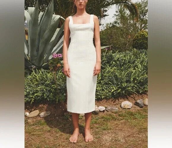 Rochie alba Zara din in