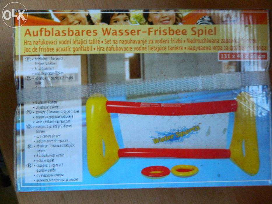 Joc frisbee cu poarta polo, gonflabil, distractie in apa, nou, sigilat
