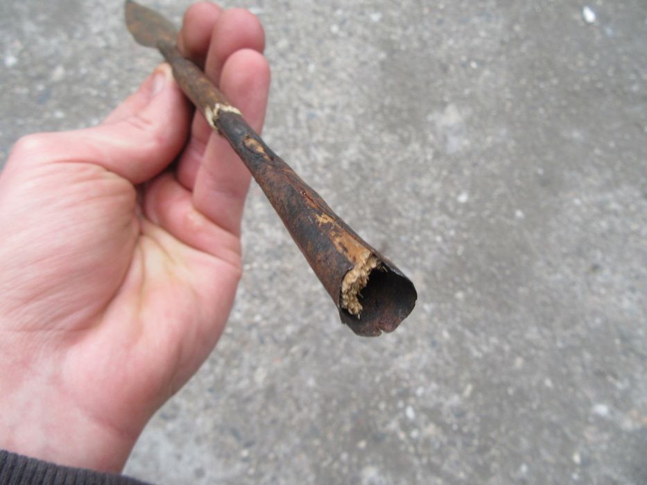 Старо Ковано Острие 18/19 век от Африканско копие нож