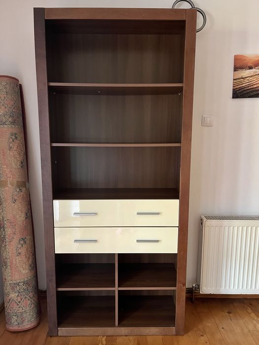 2 biblioteci Mobexpert – lemn masiv, stare foarte bună