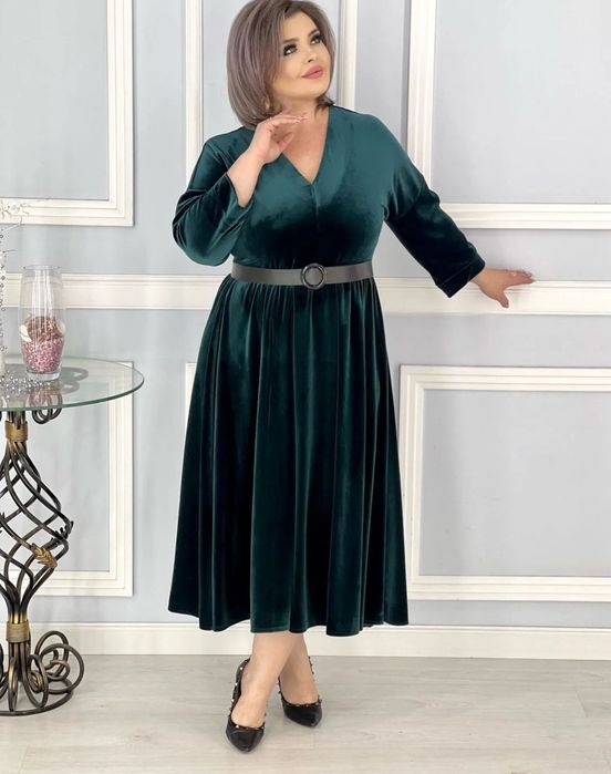 Велюр платье размер 52-54