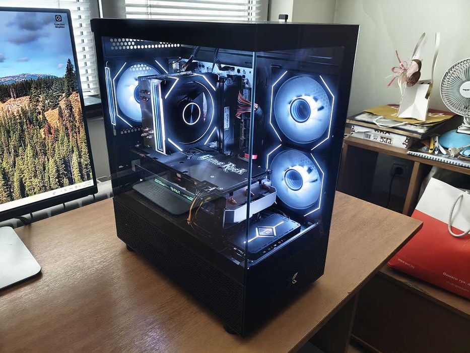 Геймърски компютър, Ryzen 5500, Gtx 1080, 16gb Ram, 960Gb SSD