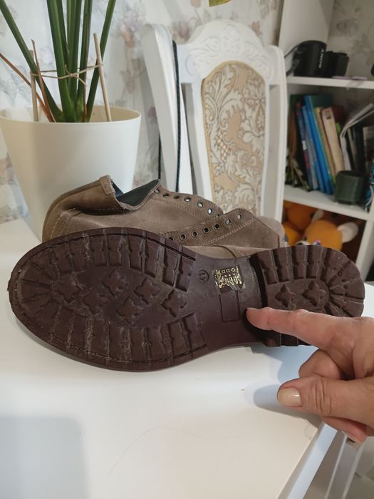 Ботинки весенние замшевые