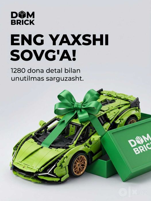 Konstruktor avtomobillar to'plami DOM BRICKS sport karlar