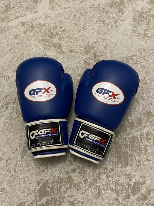Синие Боксерские перчатки