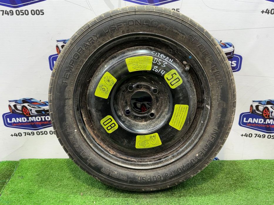 ROATA REZERVA CITROEN DS3 1.6 DIESEL 2014 COD OEM TI2580RI5 2009-2016