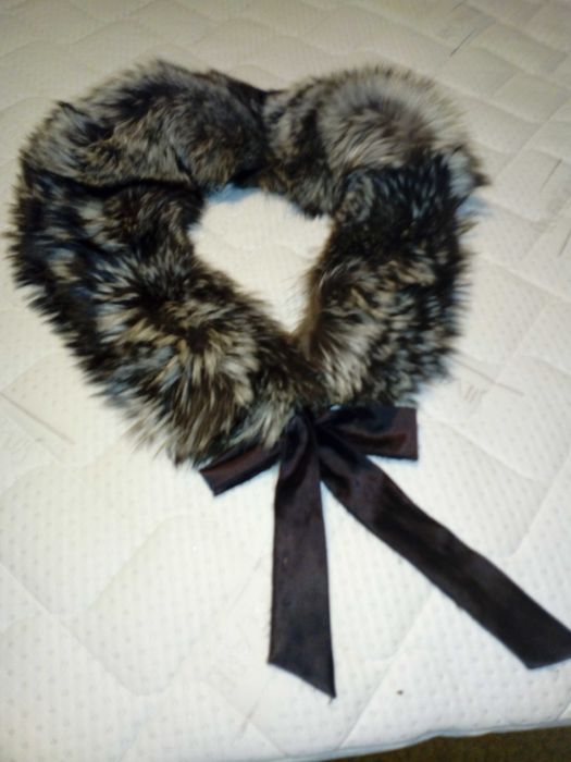 Яка-наметка от сребърна лисица