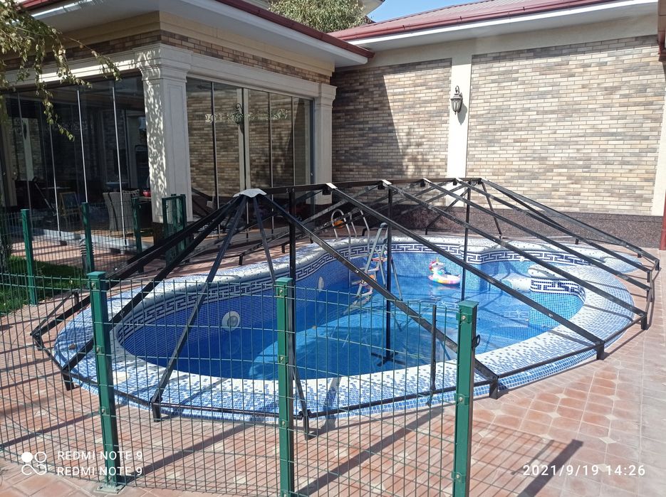 Бассен обшибка Баннер сетка маскитний банер установка киламиз китайски