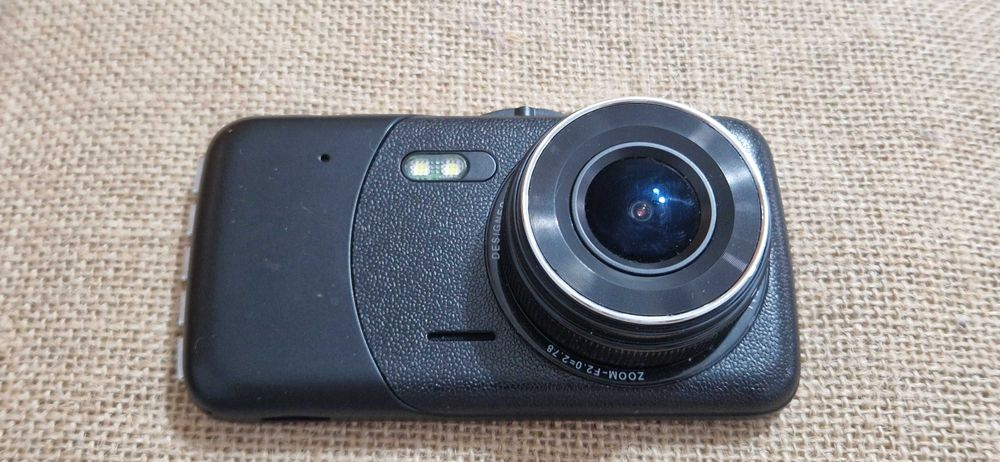 Camera auto DVR, 1080p, noapte HD, set cu doua lentile, neagra