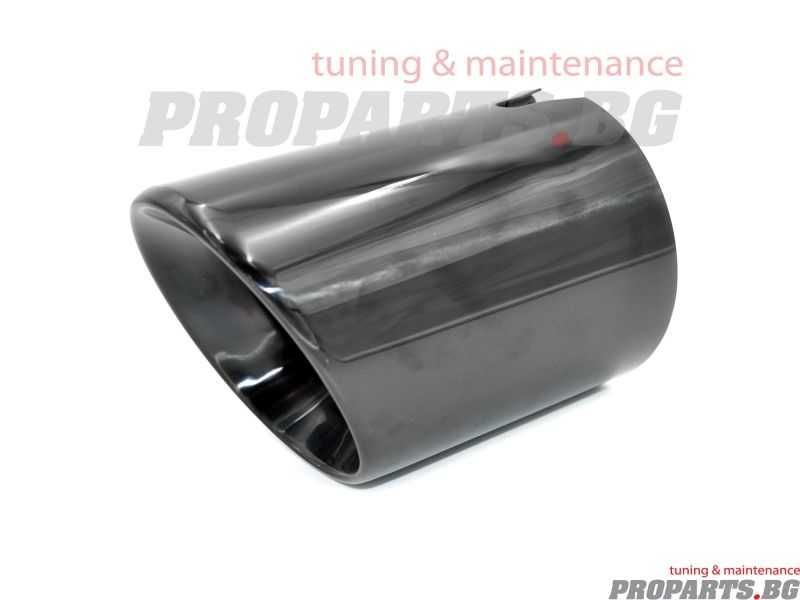 Хромиран черен ауспухов накрайник