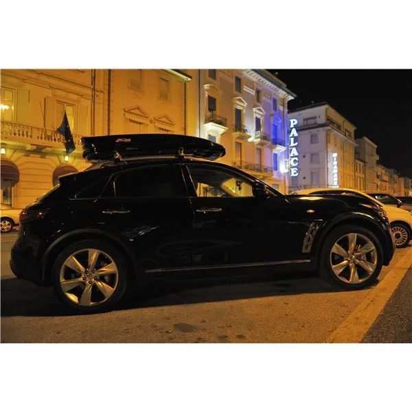 Cutie portbagaj Menabo Mania 460 DUO ABS Black, 195x79x36cm,Noua_Pret Importator,emitem Factura & Garantie