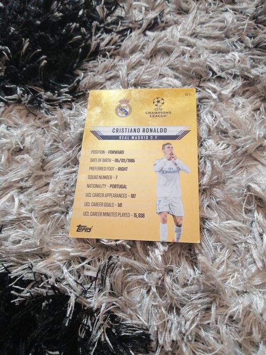 Ronaldo gold edge edition match attax