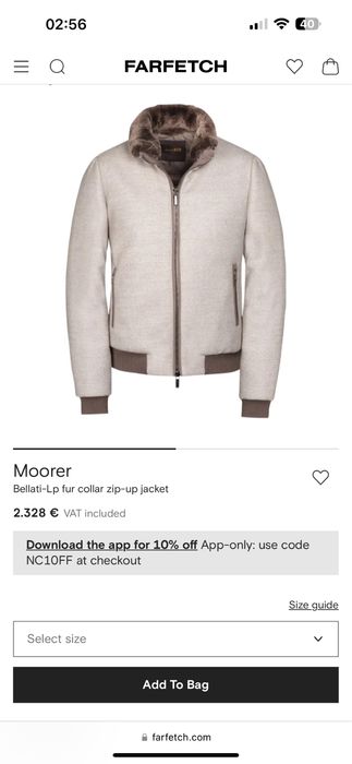 Geaca Moorer de puf