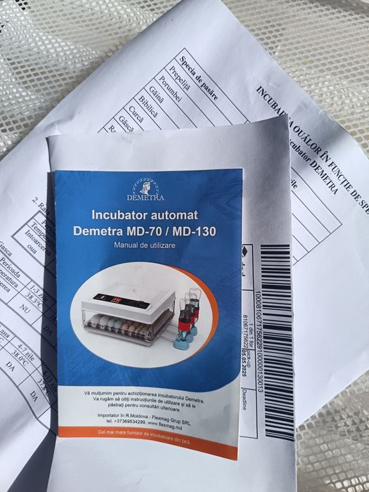 Incubator profesional automat 130 oua