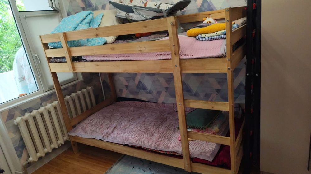 Мебель Двухъярусная кровать IKEA Мидал , бежевый