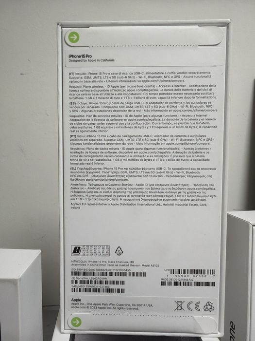 Iphone 15 pro 1tb black titanium nou sigilat neverlocked