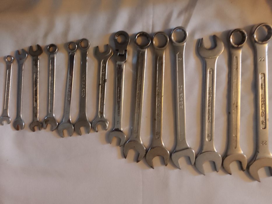 Lot 14 chei fixe și reglabile profesionale 6-22 , Facom/SAM/BETA/Wurth