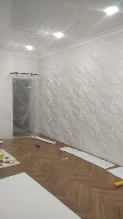 Поклейка обоев,без хлопот