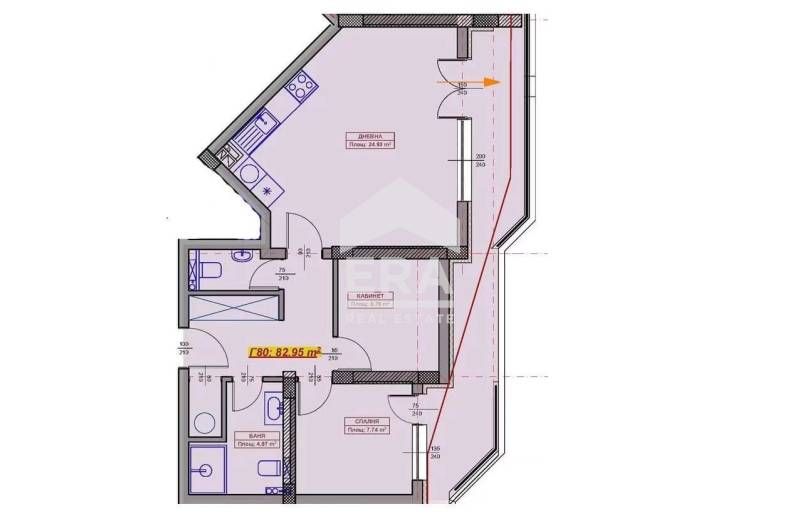 Тристаен апартамент пред Акт 15 за продажба в район с отлична локация