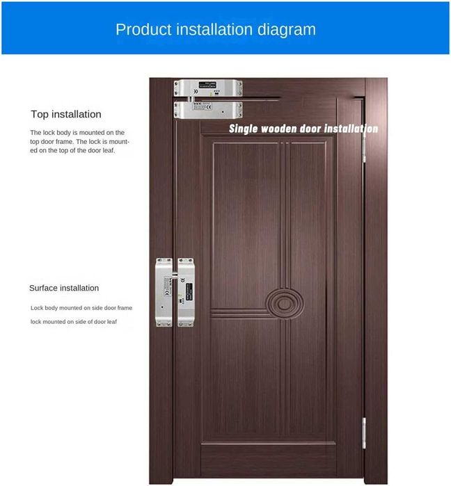 Електрическа ключалка Deadbolt 4 проводника DC12V, Mortise