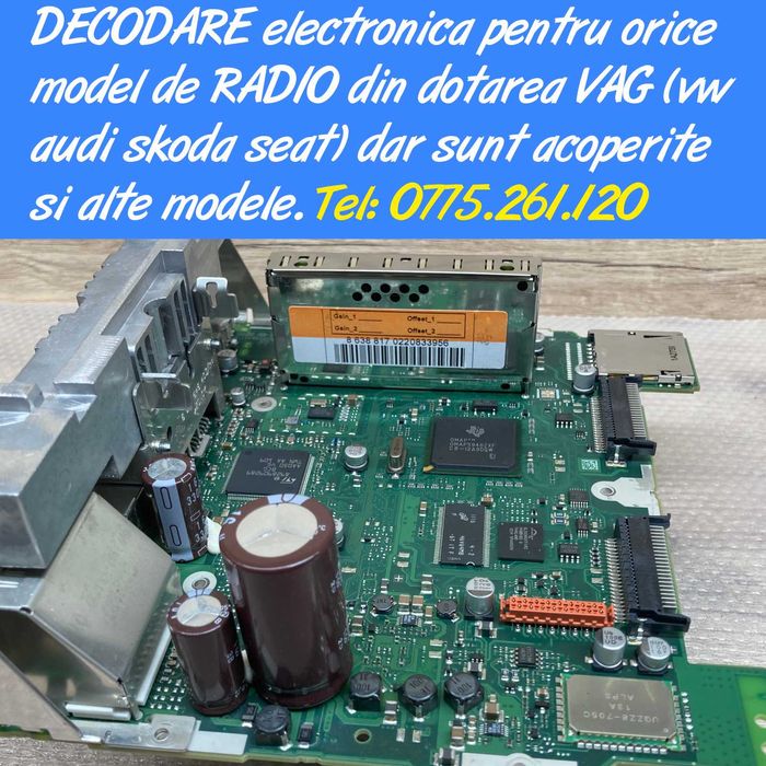 Decodare cod radio deblocare casetofon navigatie SKODA SEAT VW AUDI