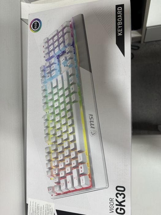 Клавиатура MSI Vigor GK30 белый