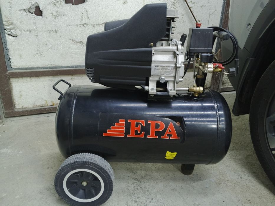 Воздушный компрессор EPA EVK-50-3 (50 л) — Состояние нового!