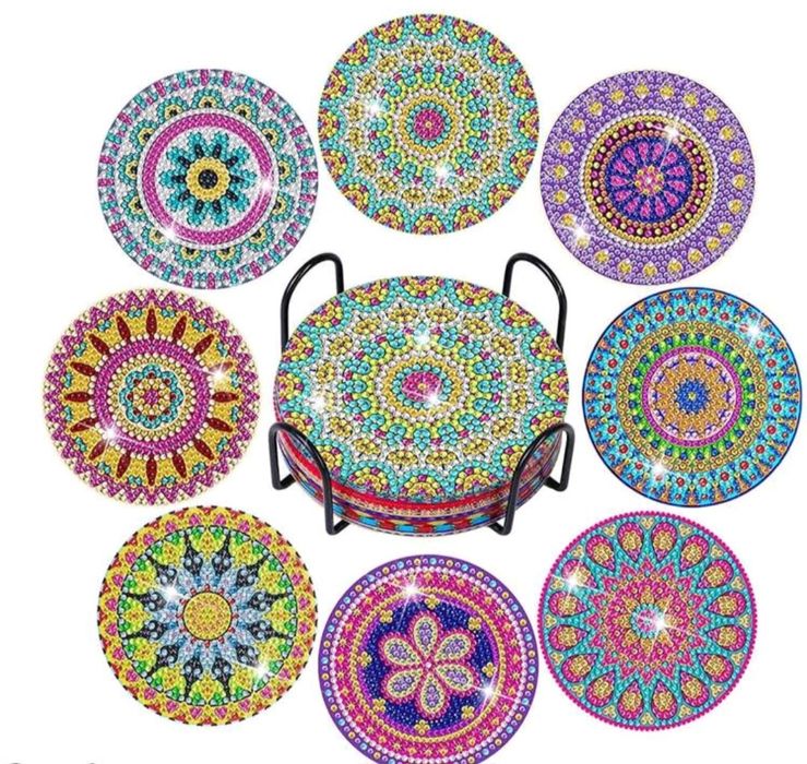 Съскави и искрящи подложки за чаша