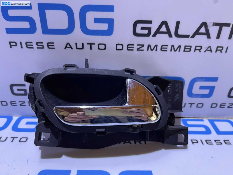 Clapeta Maner Interior Deschidere Usa Portiera Dreapta Fata Peugeot 407 2004 - 2011 Cod 96526177VD [D0770]