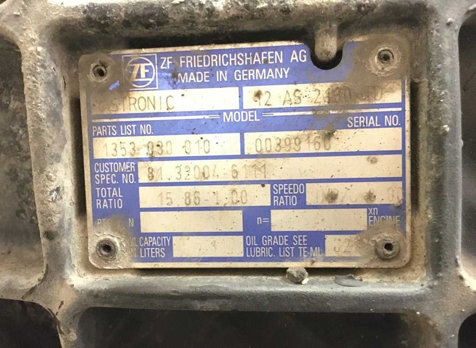 Cutie de viteze ZF ASTRONIC 12AS2130TD MAN TGS TGA