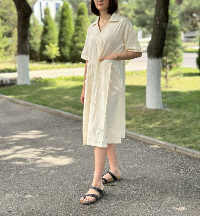 Optom va DonaЖенское легкое платье, хлоплк с карманами, женская одежда