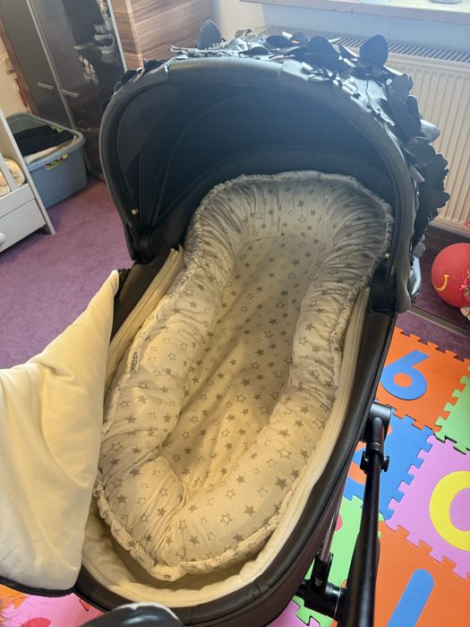 Cybex Priam Platinum 4 Simply Flowers -Сет 3 в 1