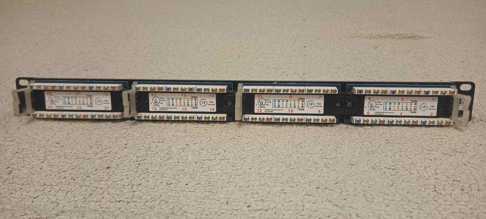 Пач панел 24 порта Cat 5e
