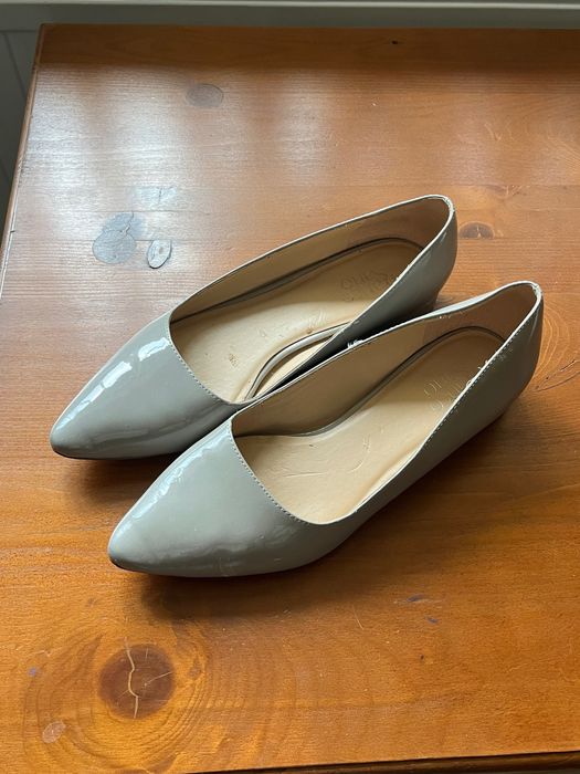 Pantofi gri stilleto