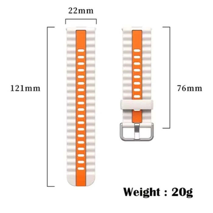 Huawei Watch Fit 3 4 4 Pro / STRIPE Двуцветна силиконова каишка