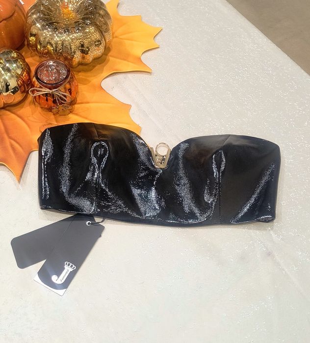 Секси кроп топ бюстие Junona Юнона яке палто кожен панталон клин