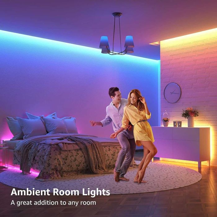 Lepro Самозалепваща се RGB LED лента 20 м (2 x 10 метра)