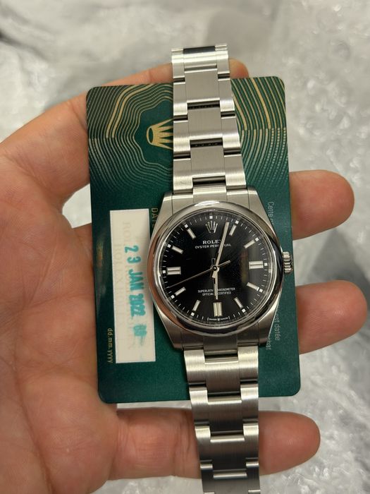 Rolex Oyster Perpetual 36mm  Act 2022  Otel Dial Negru Automatic