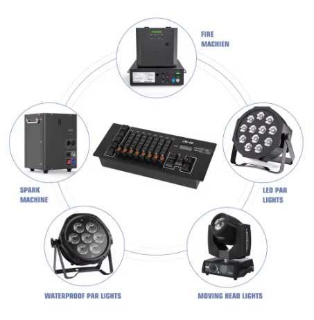 Dmx controler portabil cu acumulator pentru lumini / alte echipamente