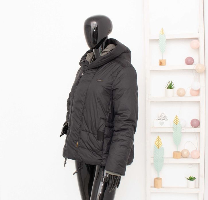 G-star Raw оригинално дамско яке черно голяма качулка овърсайз модел M