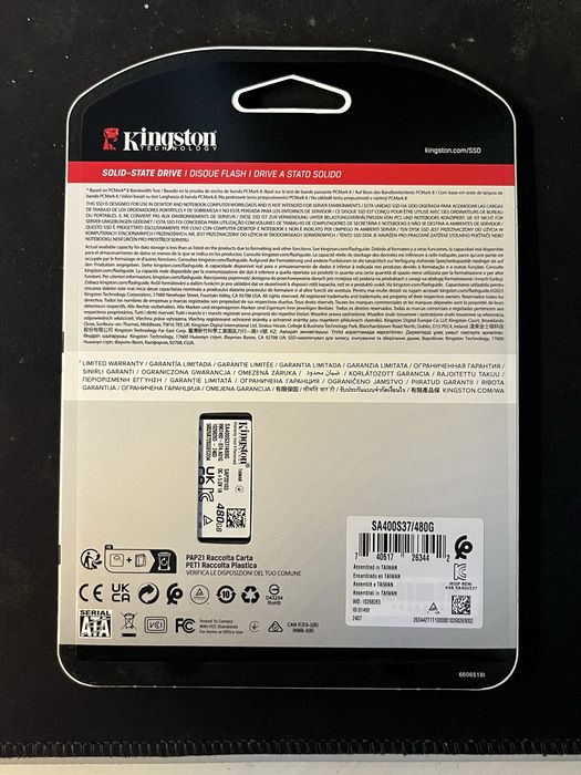 SSD Kingston A400 480gb SATA3