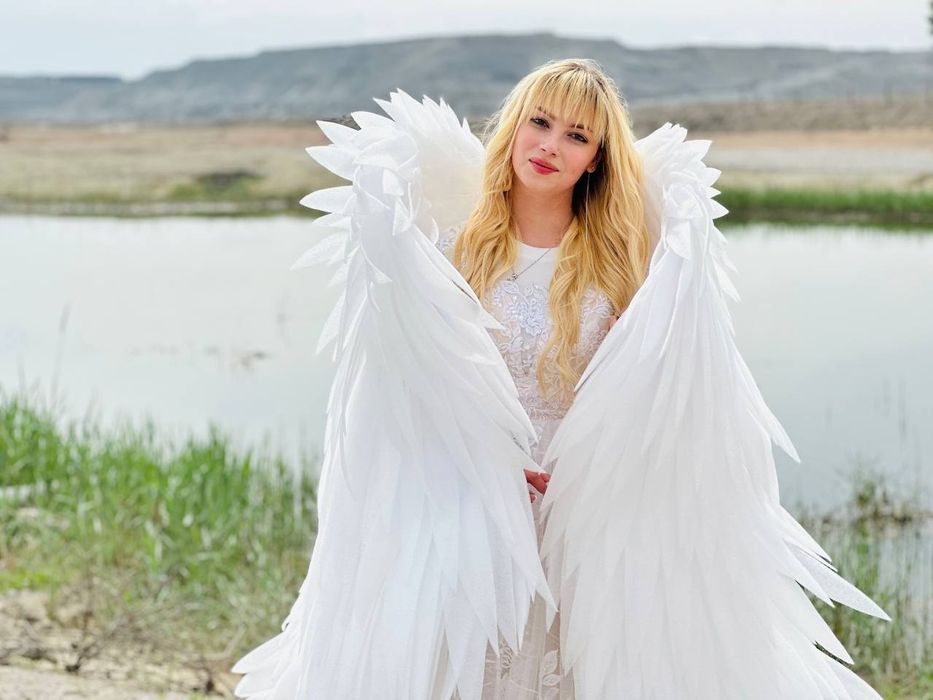 Очень красивые крылья ангела