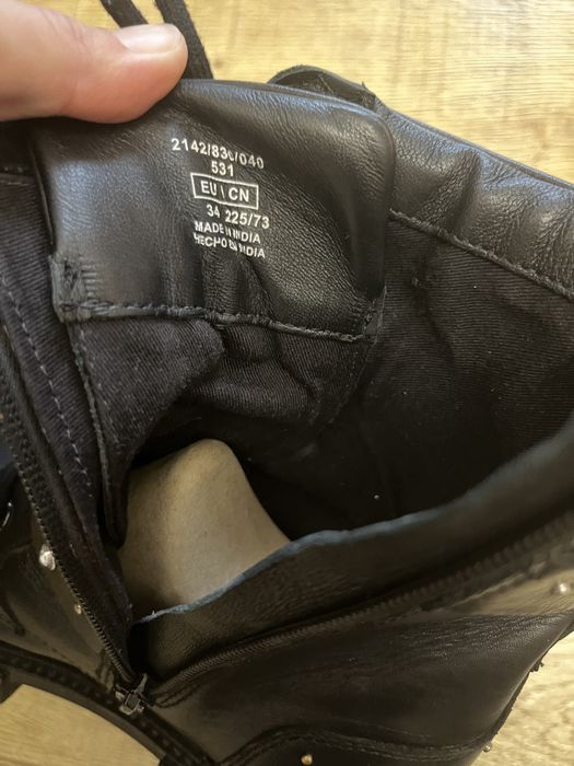 Осенние ботинки Zara 34 размер (21,6см)