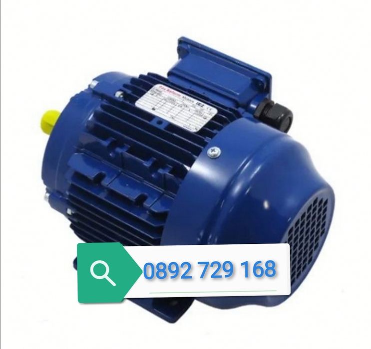 Ел.Двигател Монофазен Електромотор 3кW 1500 оборота с Шайба