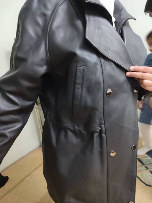 Натуральный кожа куртка