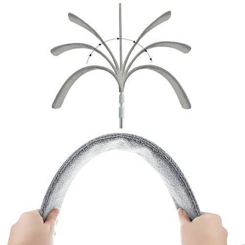 Телескопична четка за прах с 2 приставки, дължина достигаща до 250 см